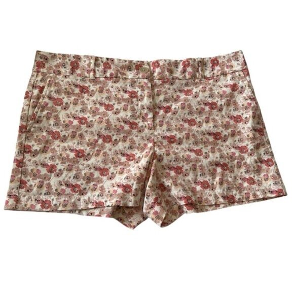 Ann Taylor Loft Floral Print Women's Shorts Size 14 - Picture 1 of 8